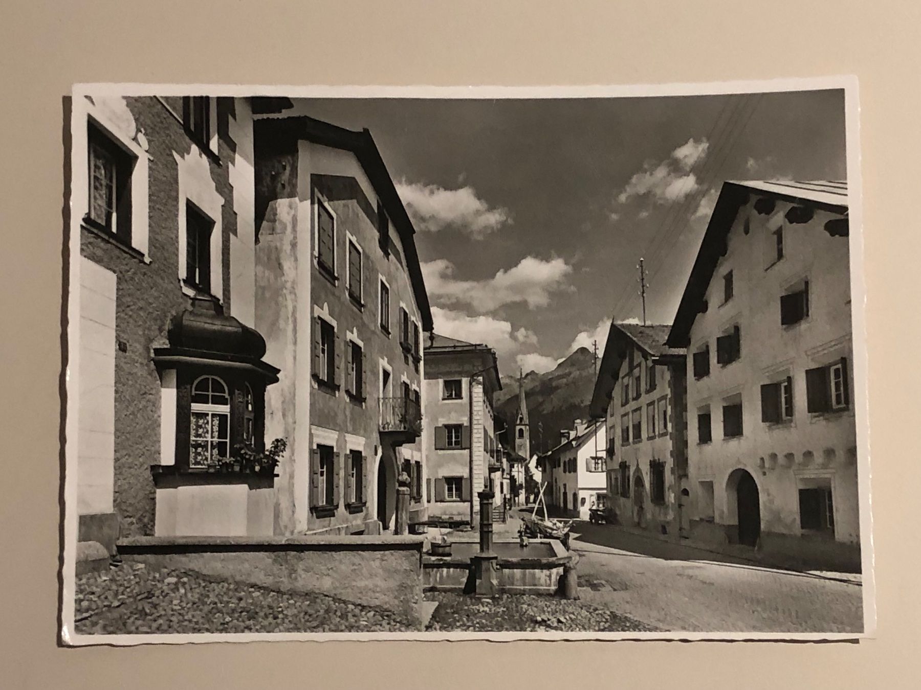 Cartoline postali: uralte Ansichtskarte S-chanf Dorfpartie – Usato da Lufingen venduto da Rac0