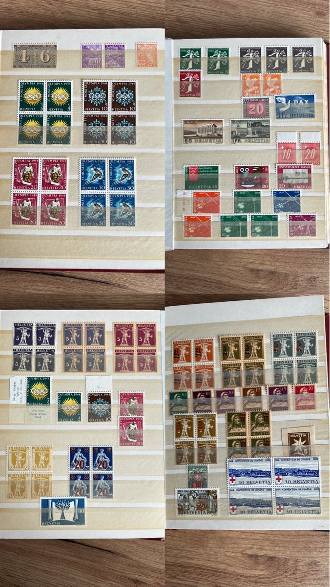 Tutti i francobolli: Album Schweiz postfrisch – Usato da Braunau venduto da Desil2511 5