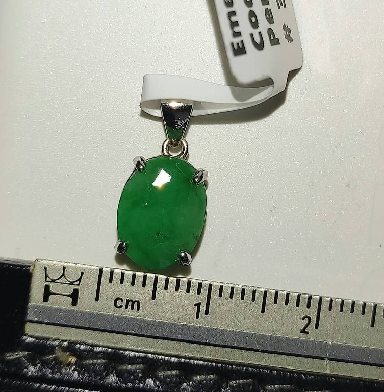 Ciondoli: Anhänger aus 925er Silber mit einem Emerald – Nuovo e nell'imballaggio originale da Ebnat-Kappel venduto da Jonezy 2