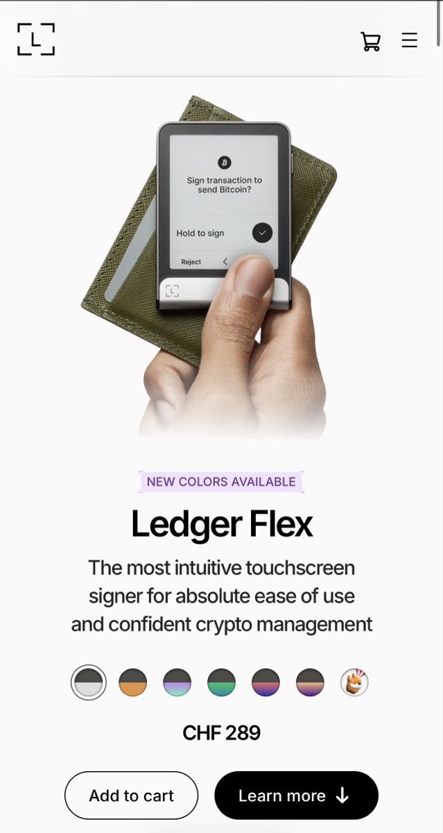 Ledger Coin Miner: Ledger Flex™ + Recovery Key Graphite inkl 70 USD Coupon BTC – Neu (gemäss Beschreibung) aus Winkel von oks_qk2y 2