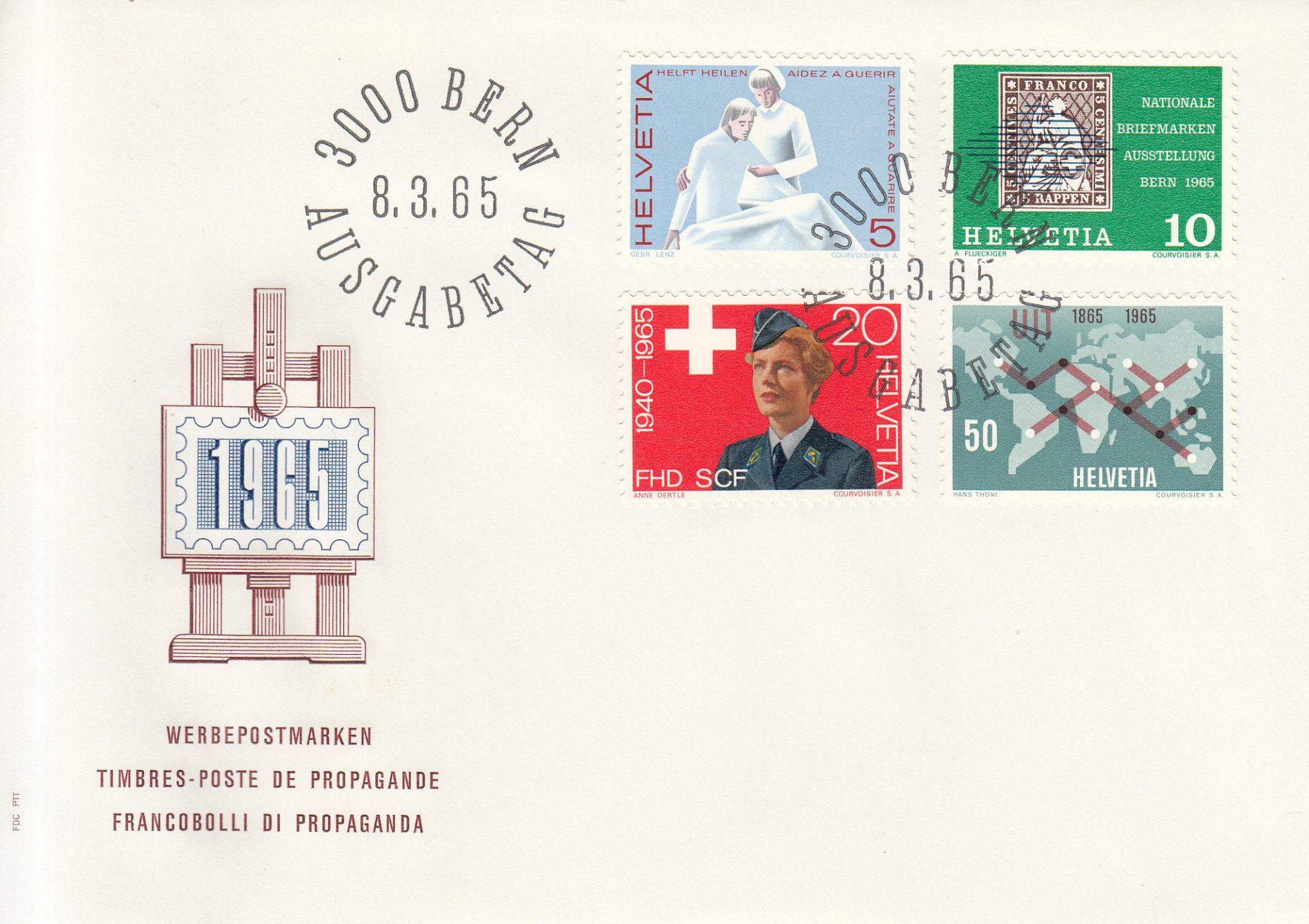 Tutti i francobolli: SBK 428 - 431 FDC – Usato da Bürglen TG venduto da StampGraf