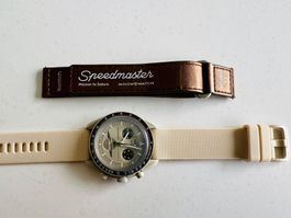 Bracelet silicone ivoire pr OMEGA x SWATCH Mission to Saturn