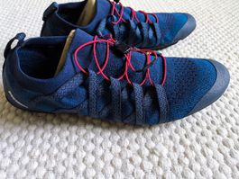 MEINDL Barefoot Schuhe blau Grösse 45 neuwertig mit Sack