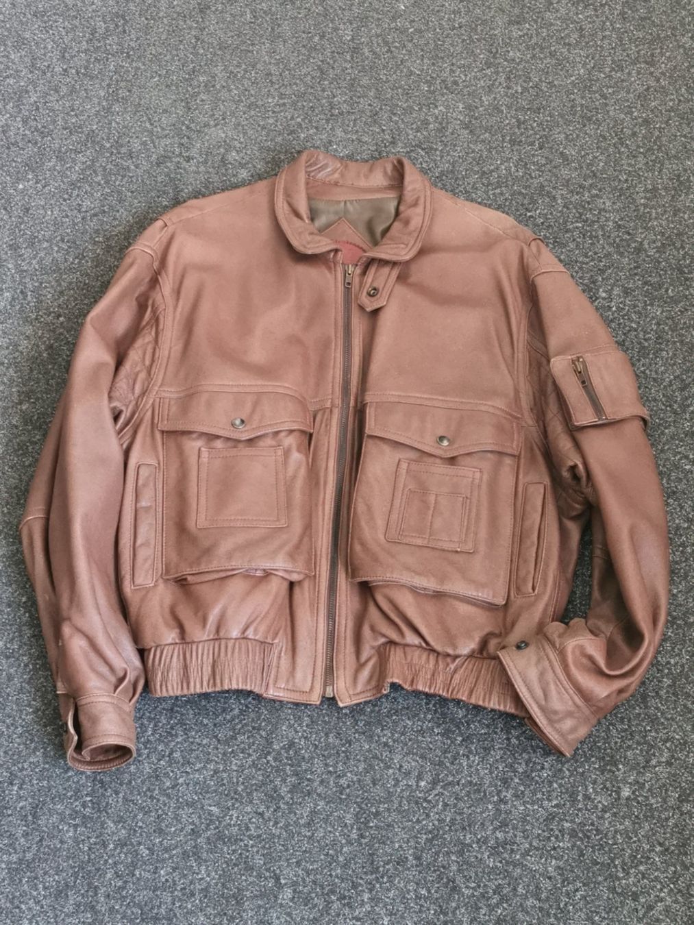 Misurare: Pilotenjacke Fliegerjacke Lederjacke – Usato da Neuenkirch venduto da bf-109