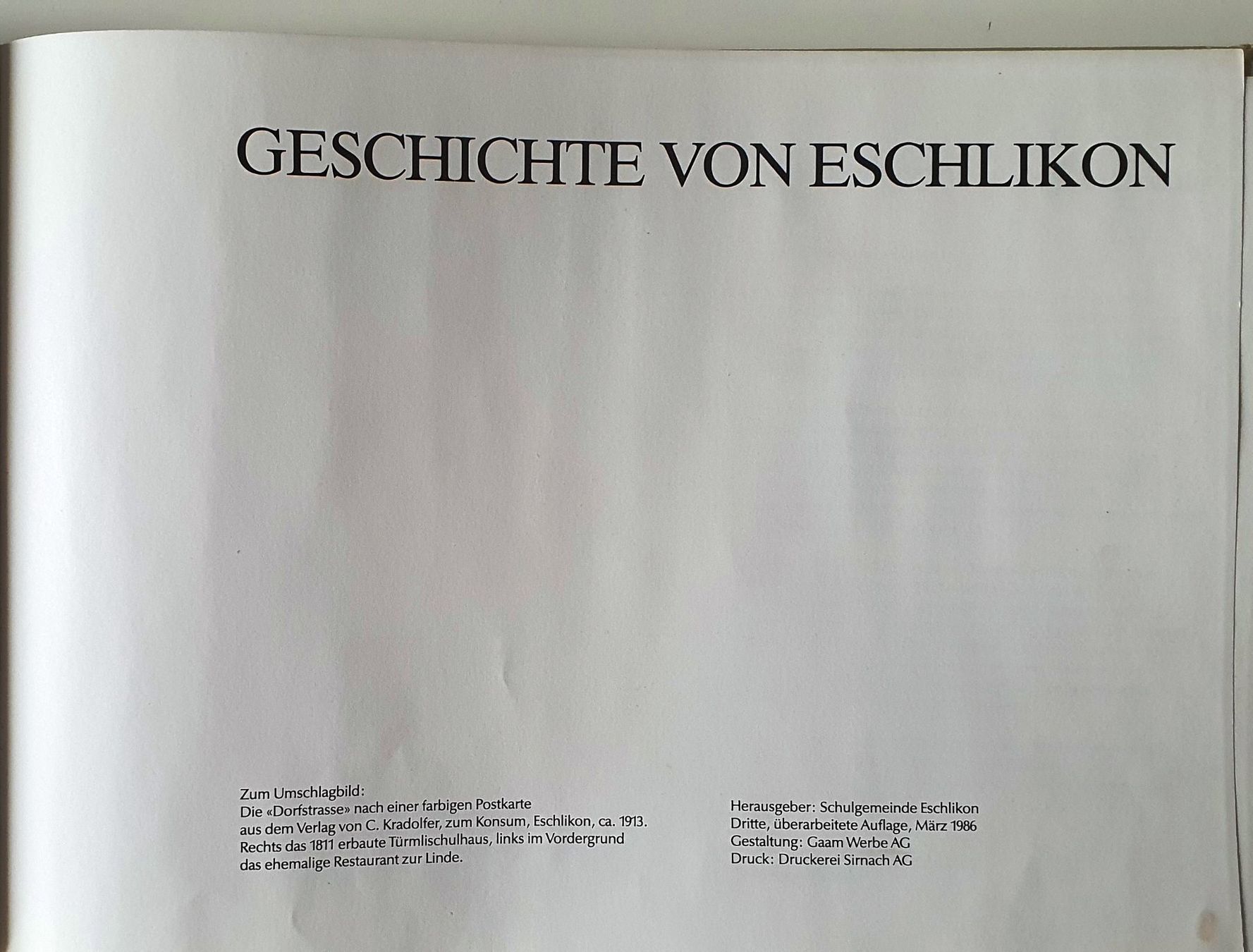 Libri: Geschichte der Gemeinde Eschlikon TG – Usato da Hettlingen venduto da Freak50 1