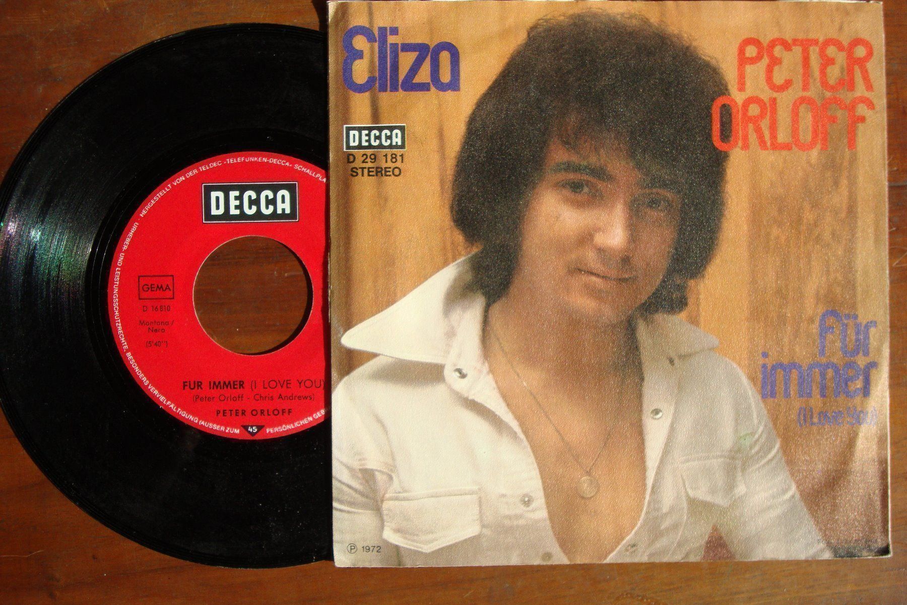 Dischi in vinile: PETER ORLOFF - ELIZA – Usato da Bern venduto da Uli_10_11 1