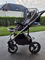 Kinderwagen Kombi Mon Sportsitz mit Babywanne Grau.