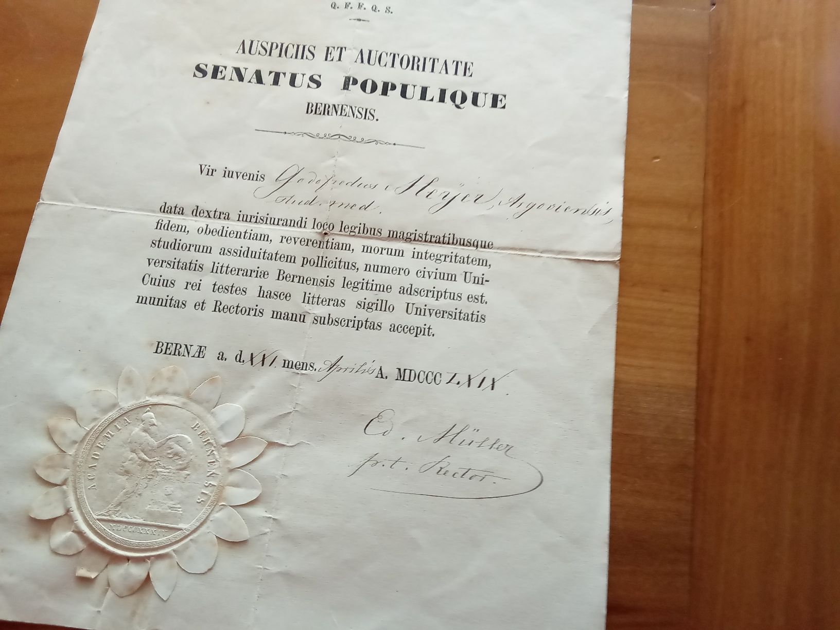 Documenti: 2 ALTE DOKUMENTE  – Usato da Muri BE venduto da Alk 1