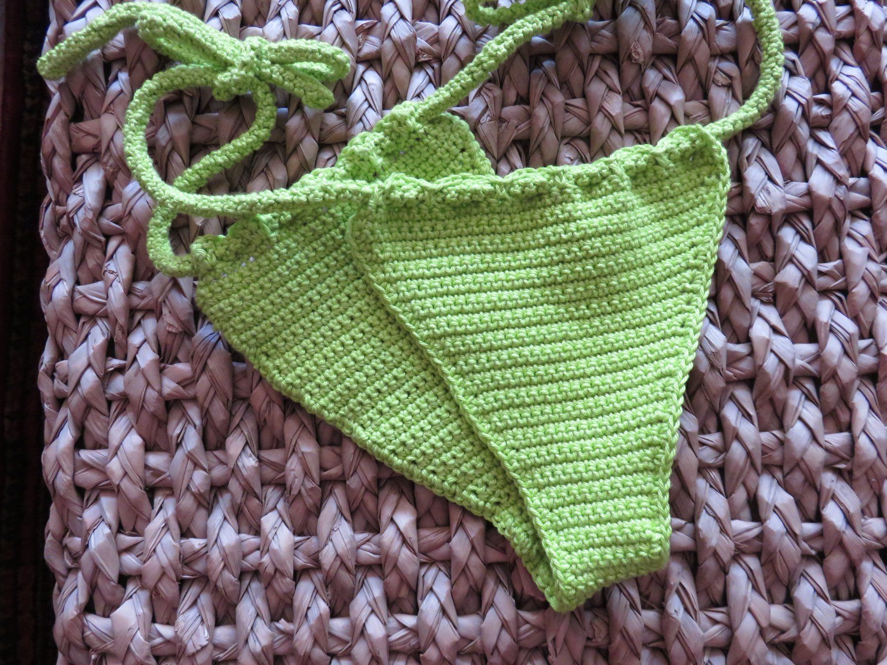 Costumi da bagno & Bikini: Bikini - Baumwolle, handgemacht, Bademode – Nuovo (secondo la descrizione) da Luzern venduto da Krista1 6