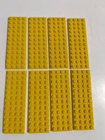LEGO - 8 Gelbe Plätten 12x 4 Noppen