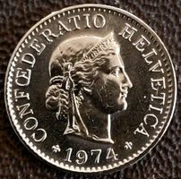 5 Rappen 1974 stgl. / aus Münzsatz
