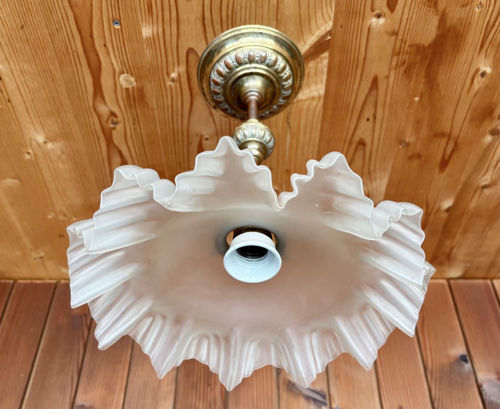 Lampade: Original antike Jugendstil Hängelampe – Usato da Lüchingen venduto da Eeizo 1