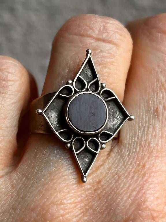 Anelli: Silberring ONYX (gr.58) – Usato da Basel venduto da bellespirit