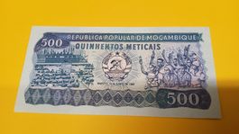 500 Meticais, Mocambique, 1983, Banknote, Selten, Top!