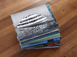 100 verschiedene Ansichtskarten - Schifffahrt Schweiz