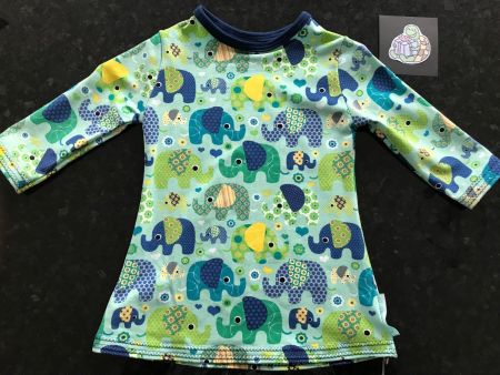 Elefanten Jersey-Kleidchen Tunika Gr. 80  NEU