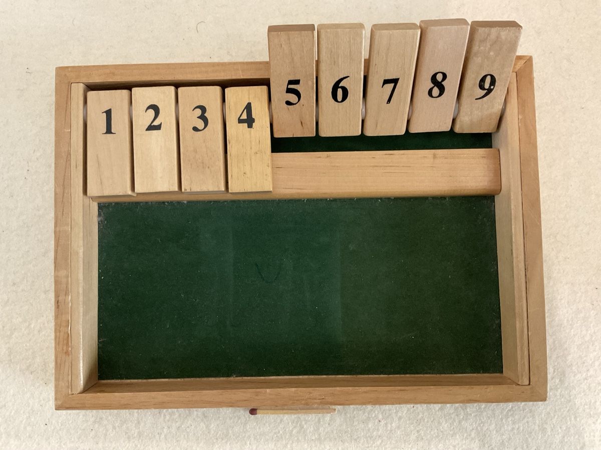 Giochi: Klappbrett-Spiel / Shut the Box – Usato da Zürich venduto da hi2_vh96
