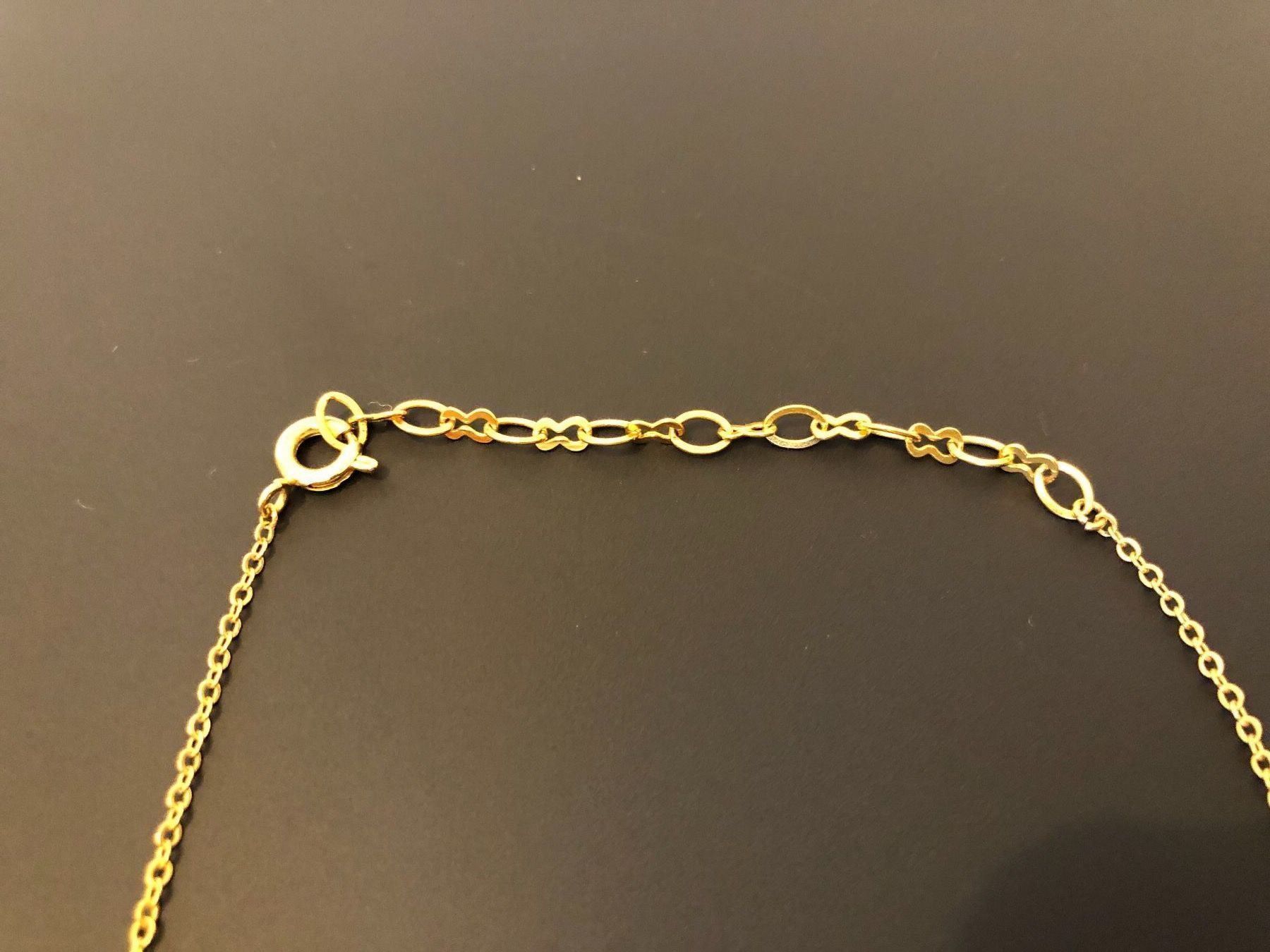 Catenine: Lässige Kette mit dunklen Steinen – Usato da Zürich venduto da MakasoZH 1