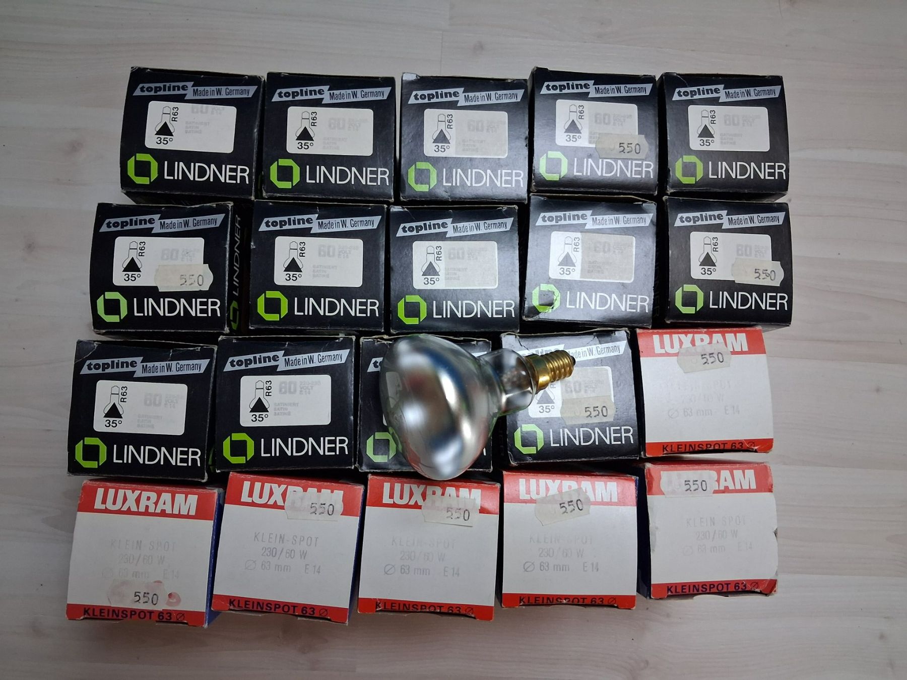 Lampes: 20 X KLEINE SPOT R 63  E 14  60 W – Neuf avec emballage d'origine à langnau par Santos1411