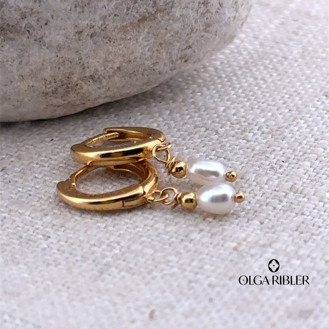 Olga Ribler Orecchini pendenti & Orecchini a lobo: Creolen mit Perlen Sterling Silber 925 – Nuovo (secondo la descrizione) da Luzern venduto da Schmuckoutlet 4