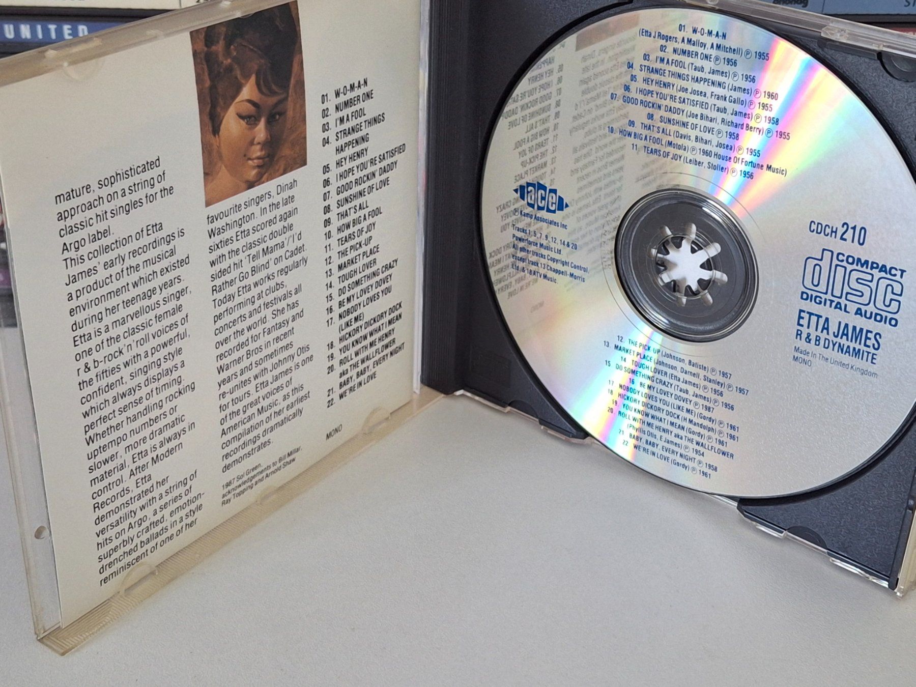 CDs: CD Etta James -  R&B Dynamite Ace Records 1987 – Gebraucht aus Aarberg von Jackup1 2