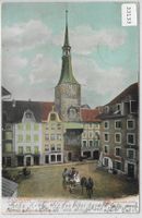 Solothurn - Zeitglockenturm mit Pferdegespann