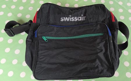 Vintage Swissair Umhängetasche, Reisetasche.