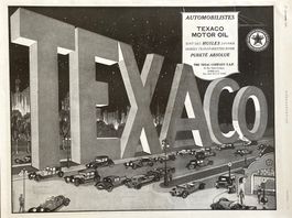 Texaco Motor Oils - Alte Werbung / Ancienne publicité 1924