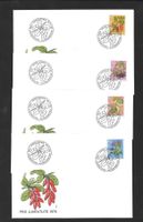 4 FDC Pro Juventute 1976 Serie Einzelmarken ET 29.11.1976