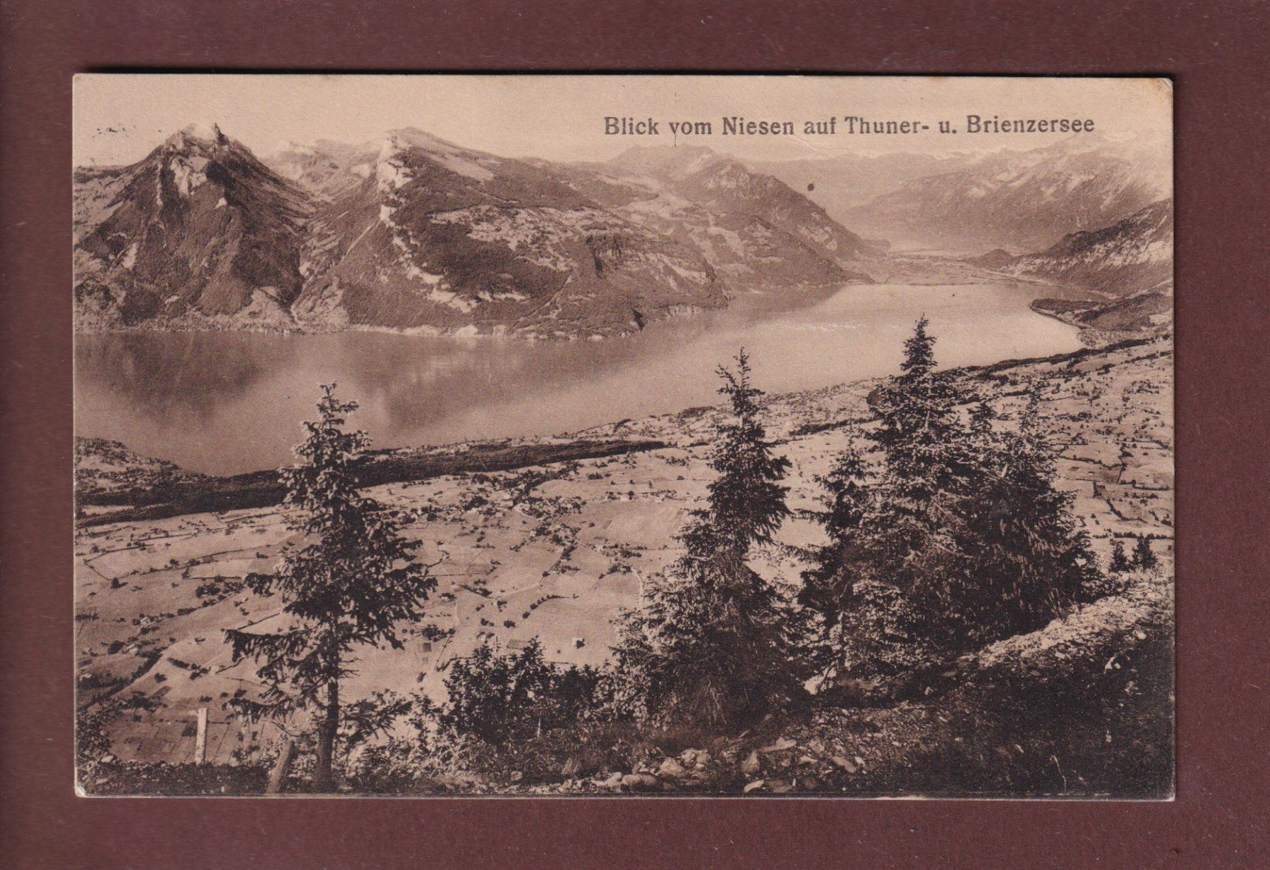 Ansichtskarten: Blick vom NIESEN - 1911 – Gebraucht aus Pully von nicecards