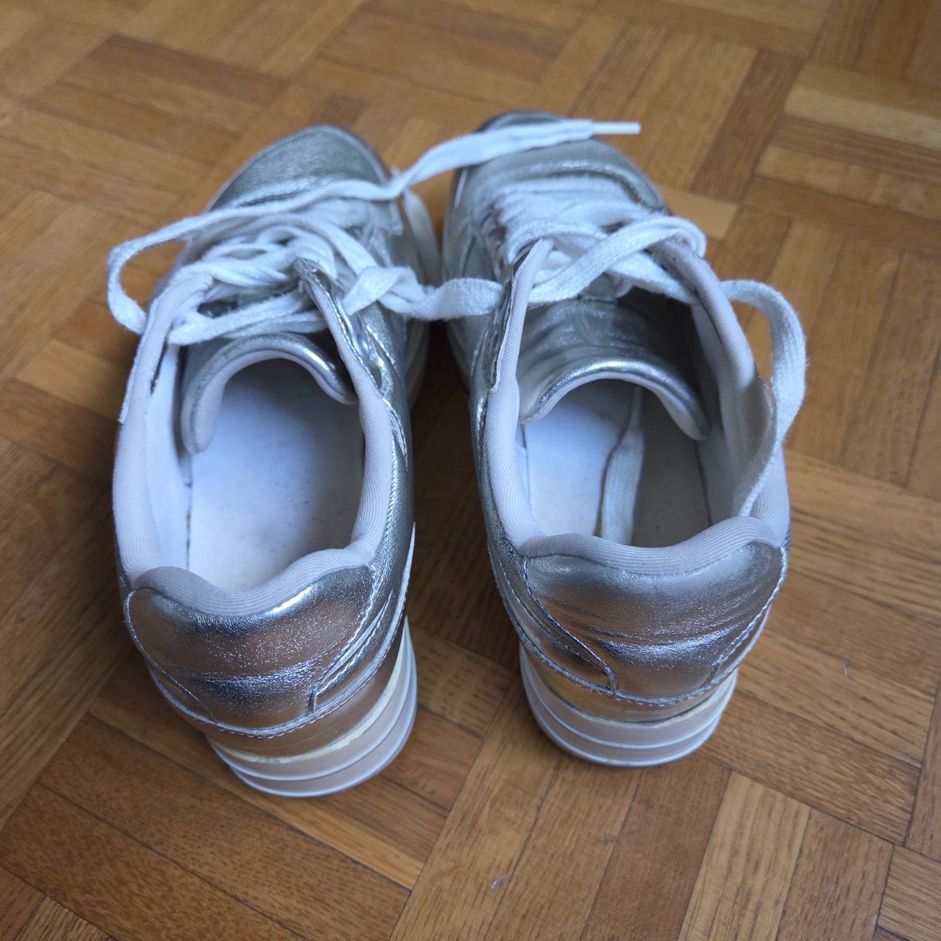 Zara Scarpe da donna: Baskets compensées argentées Zara 36 – Usato da Onex venduto da AF. 6