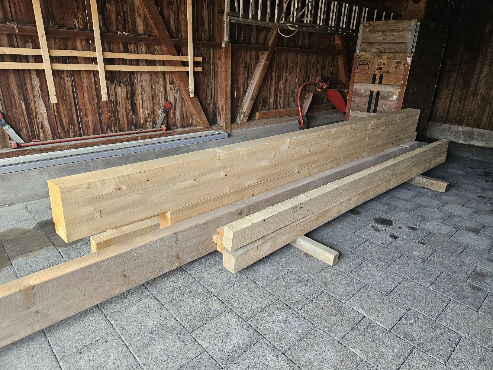 Articoli in legno: Holzbalken – Nuovo (secondo la descrizione) da Egnach venduto da John6030
