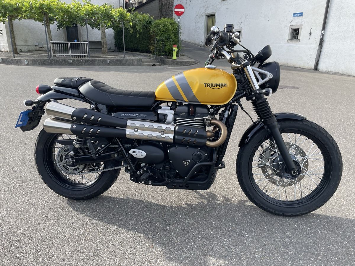 Triumph Strada: Triumph Scrambler 2024 Cosmic Yellow / Graphite – Usato da Eglisau venduto da Richard_Eglisau 3