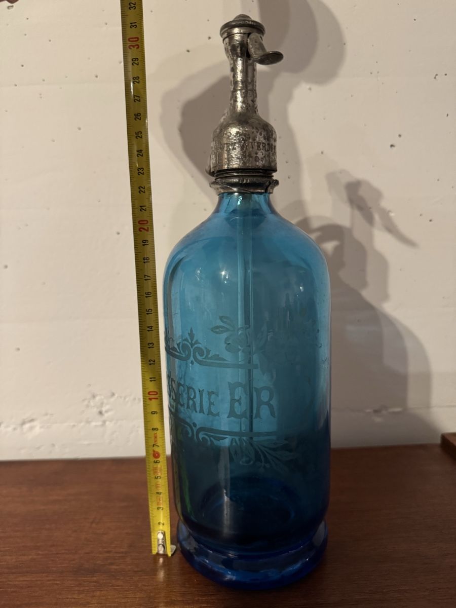 Bottiglie: Siphon vintage bleu Yverdon – Usato da Romont / BE venduto da kotao 1