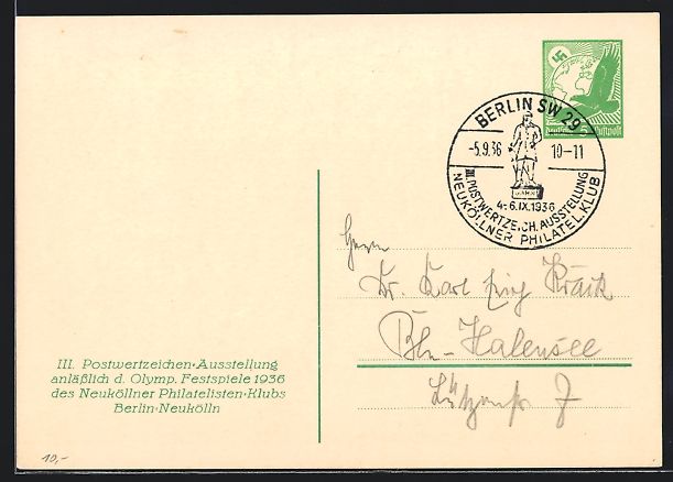 Cancelleria postale: Berlin-Neukölln, III. Postwertzeichen-A – Usato da Berlin venduto da bartko-reher