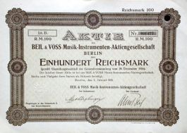 Beil & Voss Musik-Instrumente-AG, Berlin - 1926