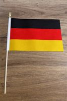 Deutschland Fahne am Stab - 30cm x 22.5cm