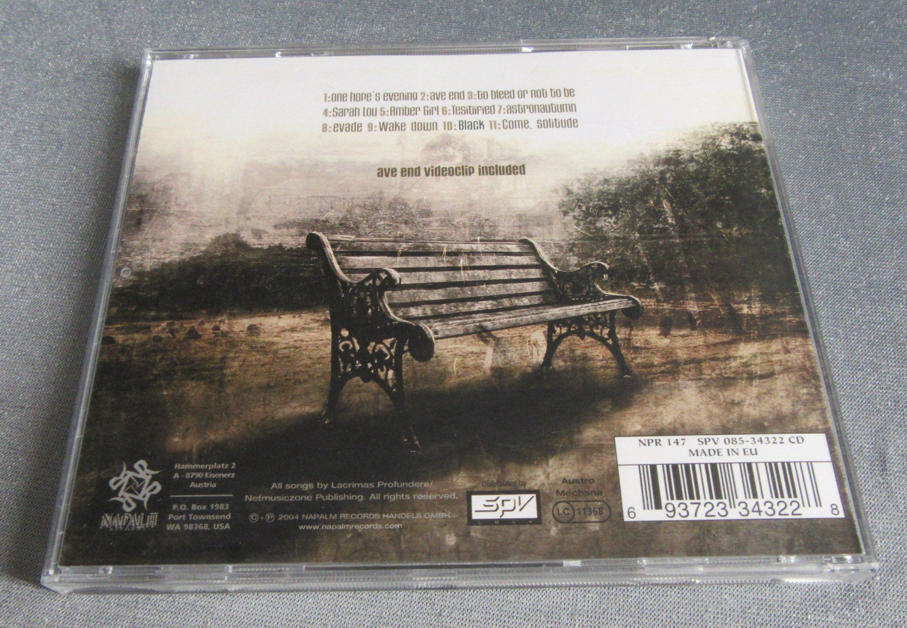 CD: lacrimas profundere - ave end - CD ab CHF 2.00 – Usato da Auenstein venduto da Padabimbim 1