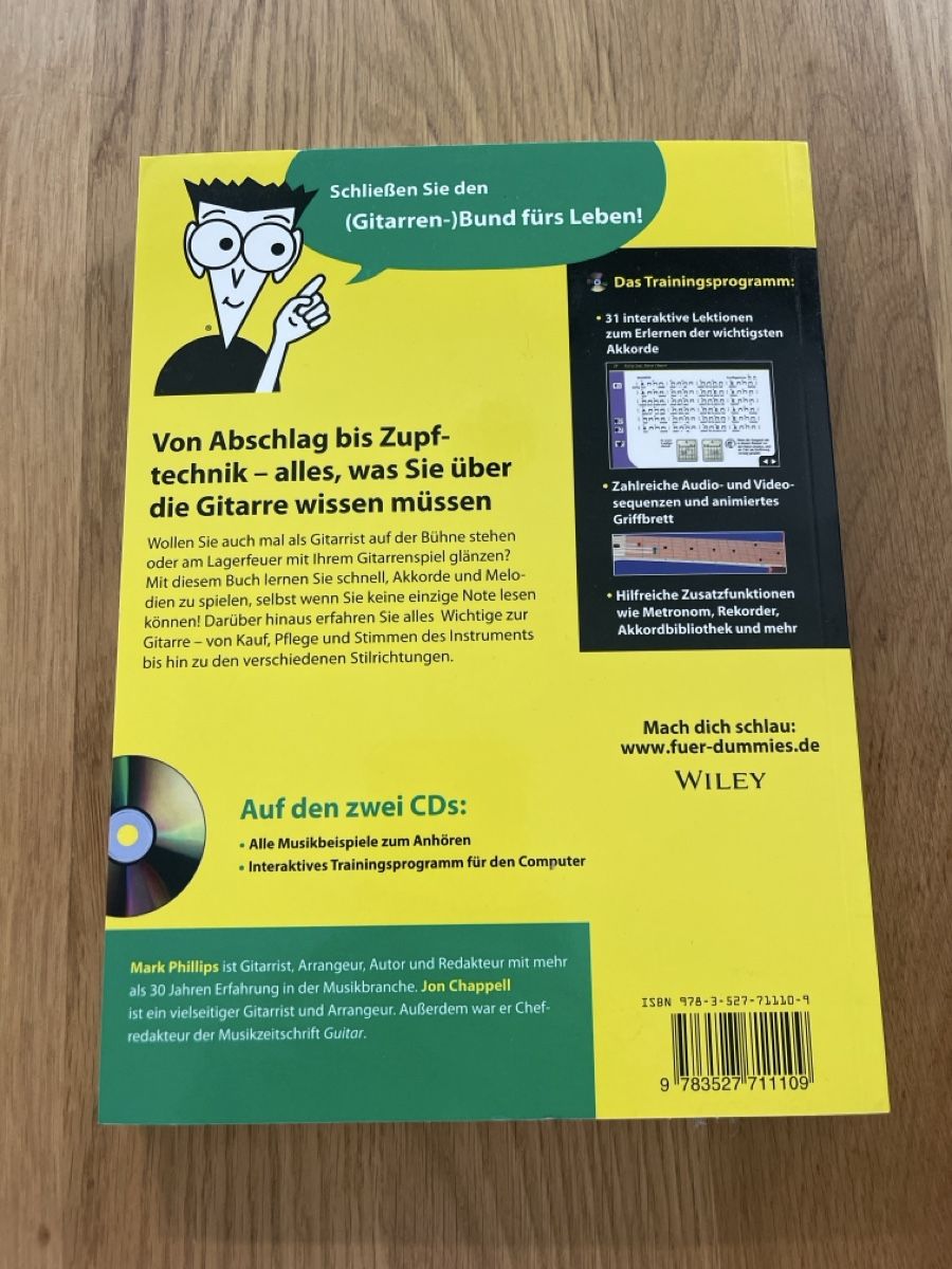 Libri: Gitarre für Dummies - Inkl. CD! – Nuovo (secondo la descrizione) da Zürich venduto da Larixx 1