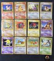 Pokémon Cards Japanese Base Jungle Fossil Lot 12 Cards Karte