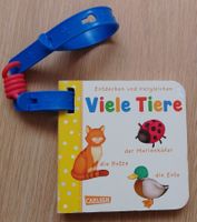 Buggybuch Carlsen viele Tiere für Kinderwagen 9x9cm
