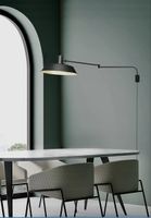 Schwarze Wandlampe schwenkbar 150 cm – Industrial/Vintage