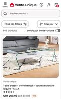 Table Basse IKEA Kelly en verre 