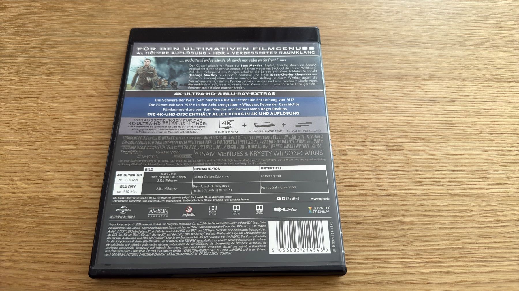Tutti i DVDs: 1917 - 4K UHD Blu-Ray – Usato da Wallisellen venduto da Art_Vendorlay 1