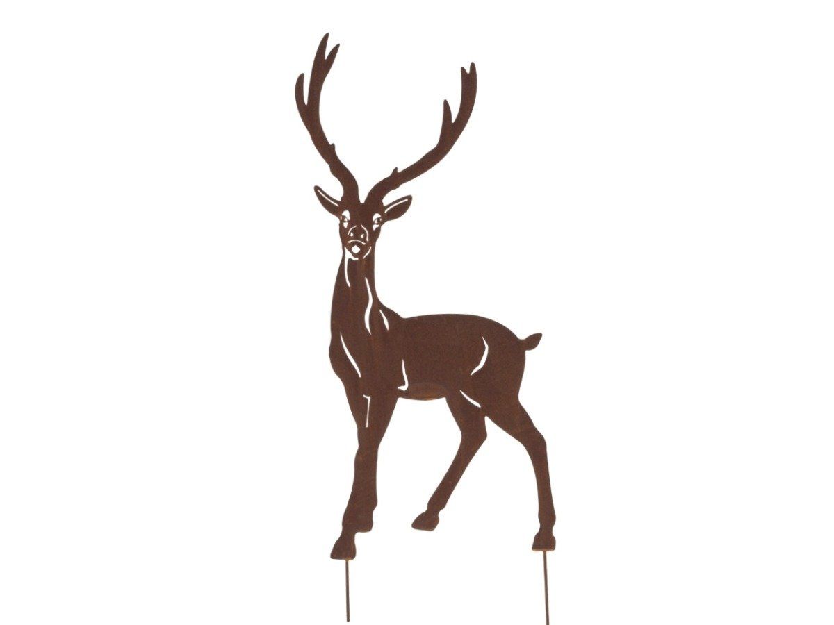 Tutte le decorazioni: Hirsch stehend Rost – Nuovo e nell'imballaggio originale da Matzendorf venduto da Gartendeko-Shop 1