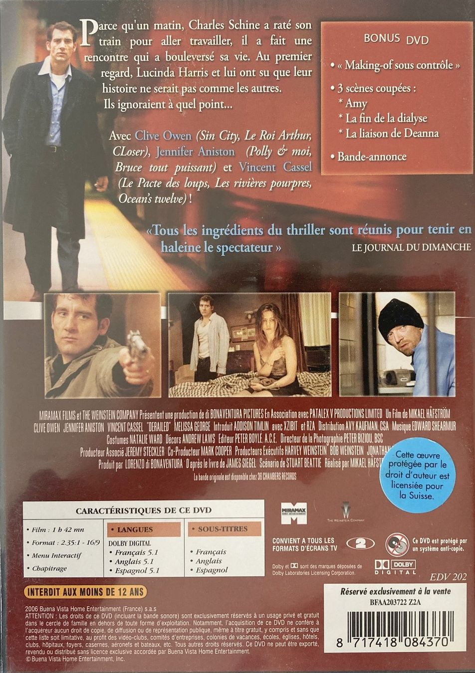 Tutti i DVDs: DERAPAGE (1 DVD) – Usato da Bottens venduto da hotter-than-hell 1