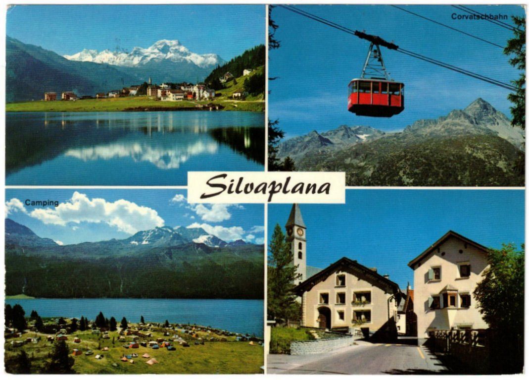 Cartoline postali: Silvaplana - 4 Bild AK – Usato da Binningen venduto da Mountainrider