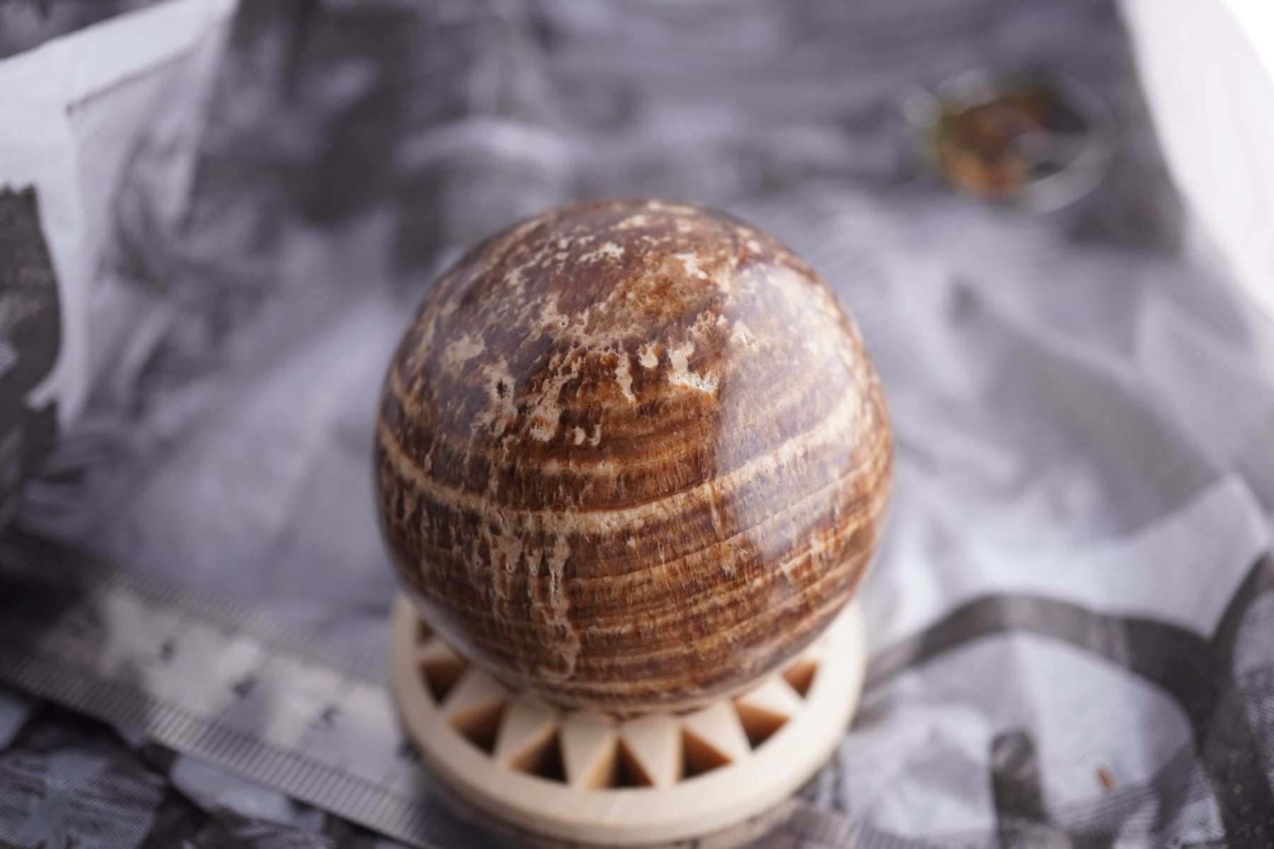 Minerali & Pietre curative: Aragonit      Kugel  Rausverkauf  5cm – Nuovo e nell'imballaggio originale da Eschenbach SG venduto da topstone 3