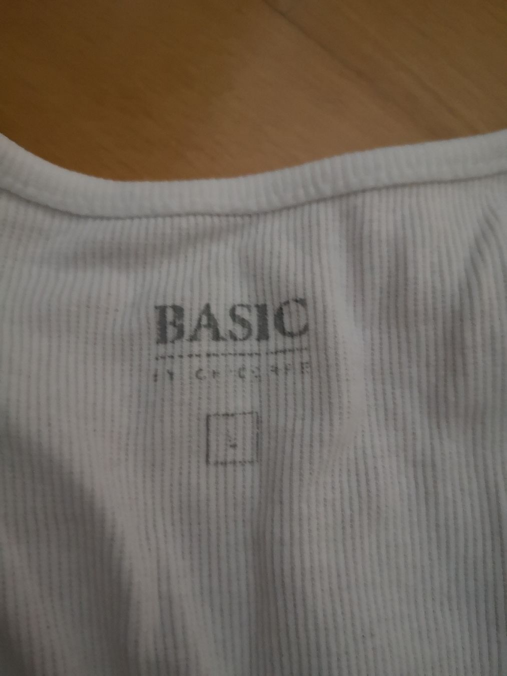 T-shirt: Weisses Chicorée Basic T-Shirt Gr. L Damen Baumwolle – Usato da Sissach venduto da sasocla 1