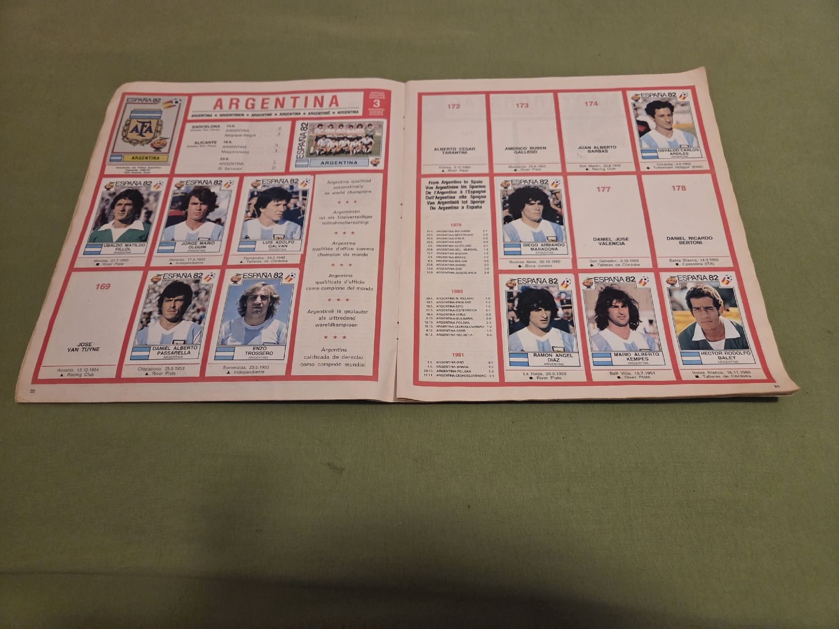 Panini Album: Panini Album WM 1982 – Usato da Embrach venduto da MamaSantos 4